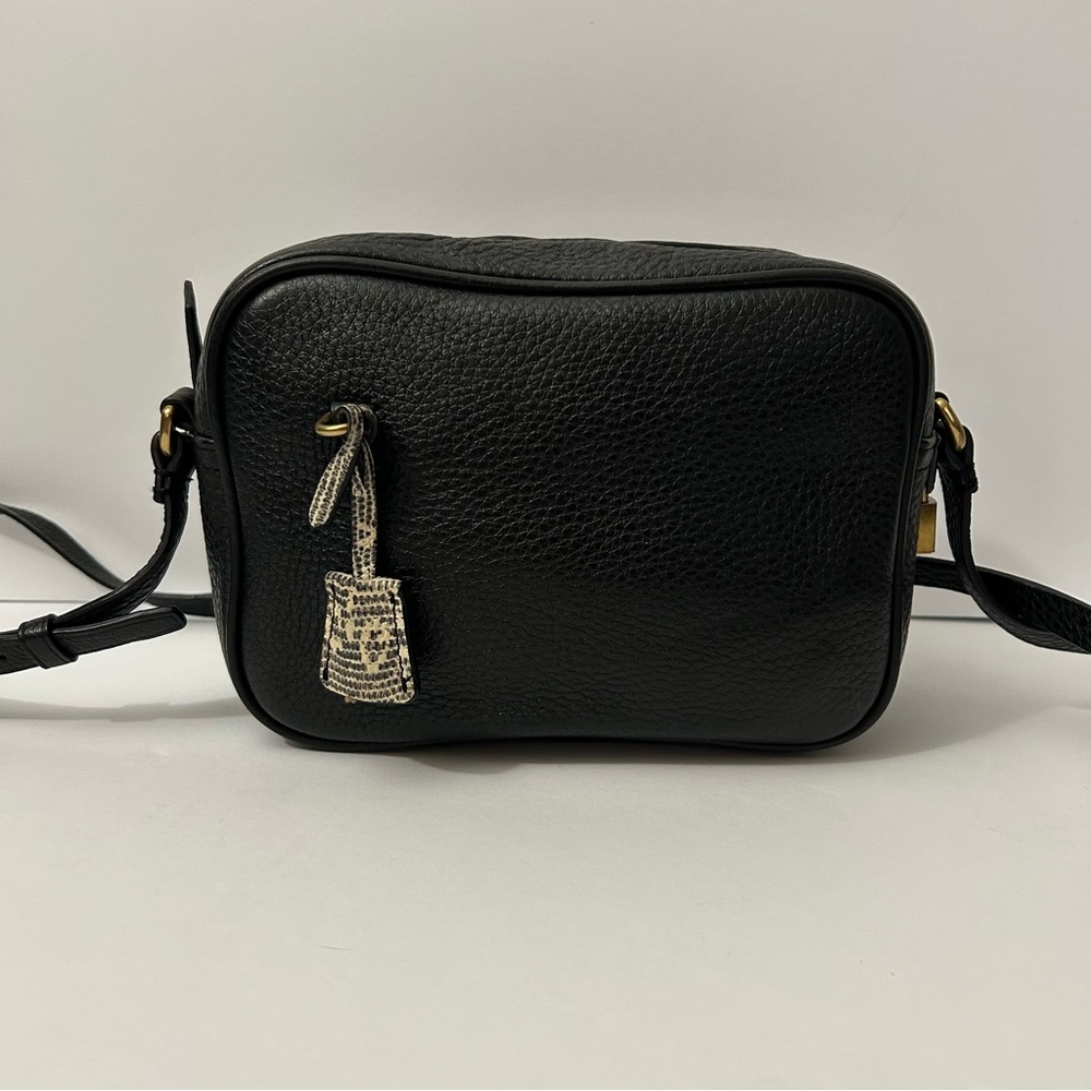 J CREW - Signet Camera (Black Pebbled Leather) Crossbody Bag
